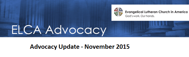 ELCA Advocacy Nov2015